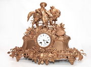 Старинные каминные часы Германия 19 век.   